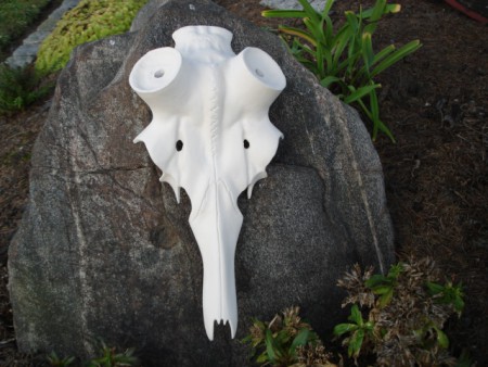 Umělé lebky pod paroží